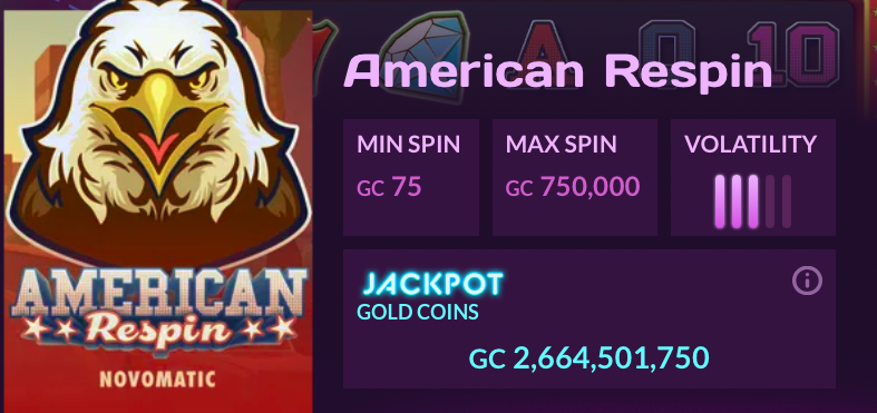 Игровой автомат American Respin